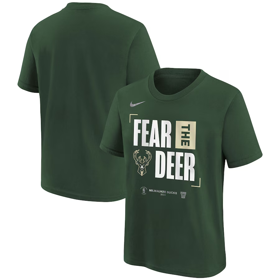 Men 2024 NBA Milwaukee Bucks Tshirts->nba t-shirts->Sports Accessory